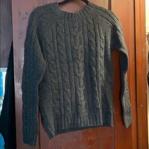 dark grey knit sweater